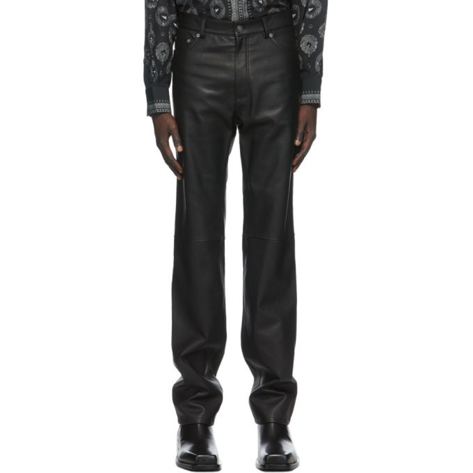 Photo: Givenchy Black Leather Trousers