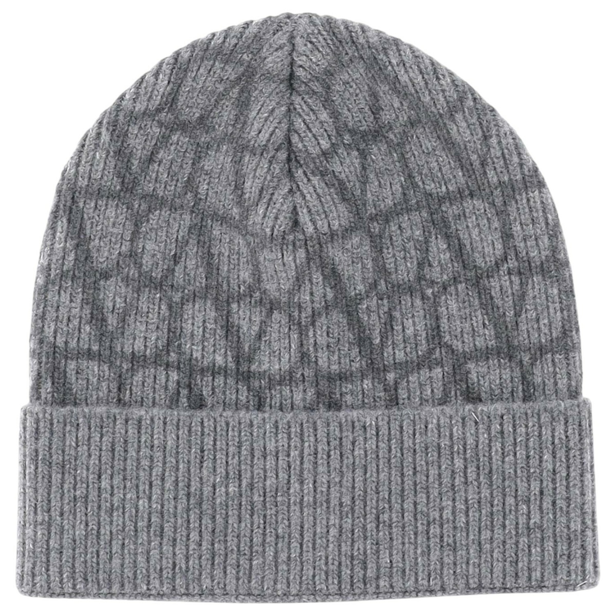 ニットキャップ・ビーニー VALENTINO GARAVANI Black Cashmere Beanie Hat Vlogo Signature Knitted Cashmere Beanie for Man in Black
