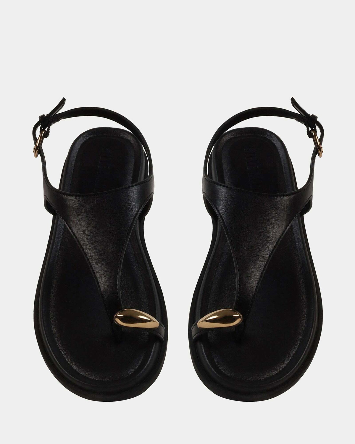 Steve Madden Naughty Sandals in Black