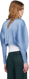 PLEATS PLEASE ISSEY MIYAKE Blue Monthly Colors December Cardigan