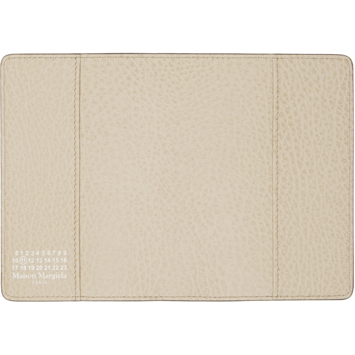 Maison Margiela Taupe Four Stitches Passport Holder