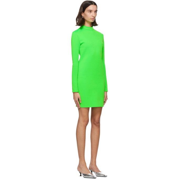 neon green zara dress ZARA Neon Green Cut-Out Dress | Pre Loved main image 1