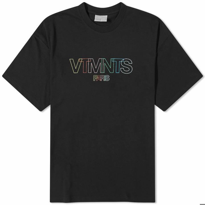 Photo: VTMNTS Men's Outline Logo T-Shirt in Black