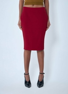 Saint Laurent Pencil Skirt In Smooth Weave