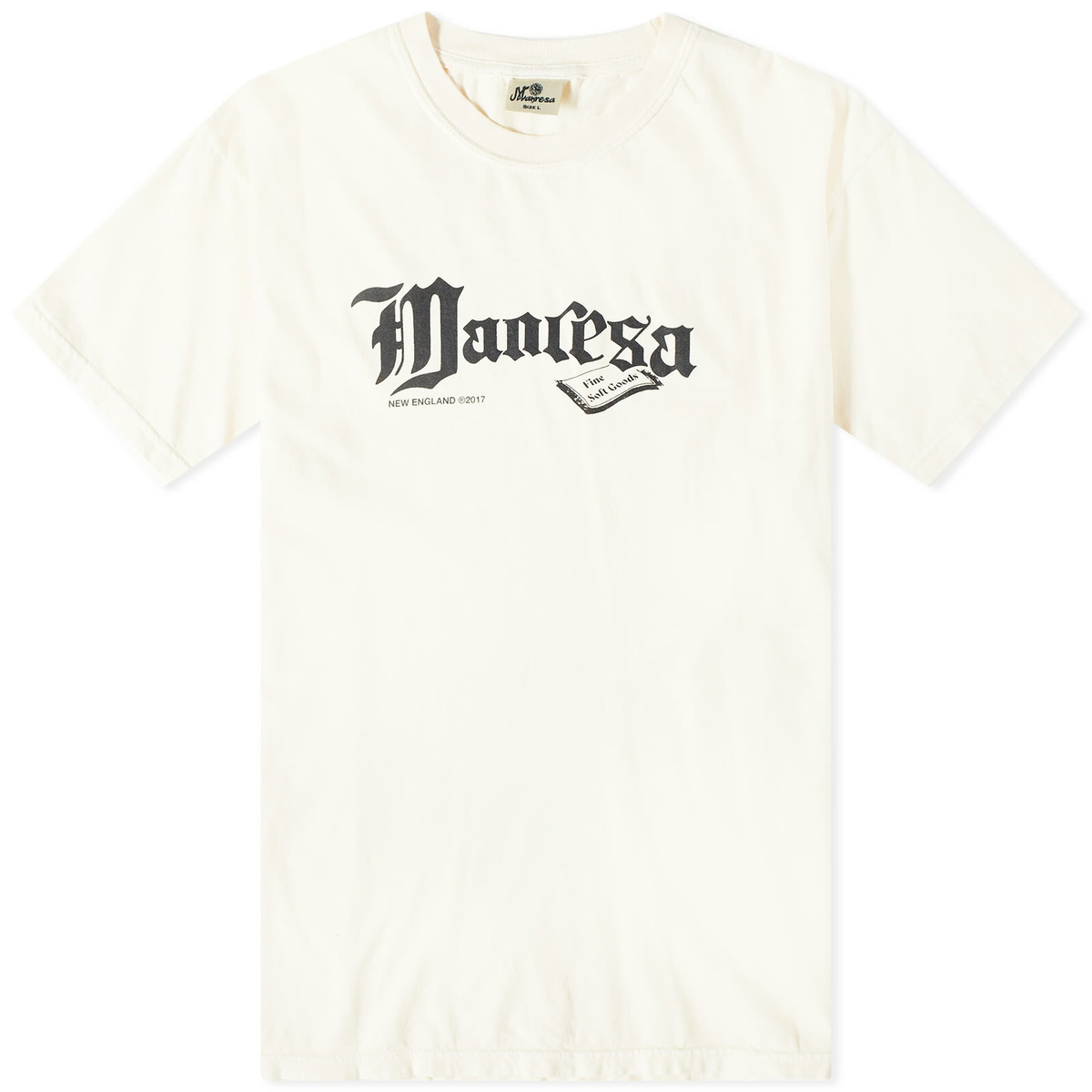 Manresa Men's Rug Logo T-Shirt in Ivory