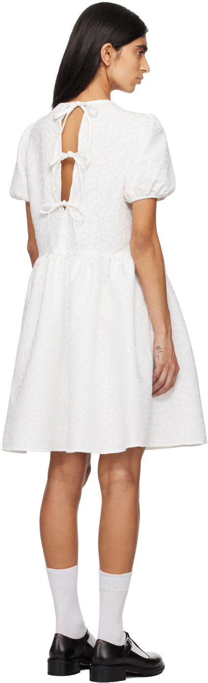Dunst White Volume Midi Dress