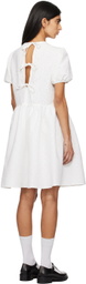 Dunst White Volume Midi Dress