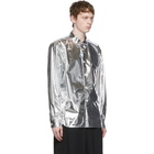 Comme des Garcons Homme Plus Silver Film Shirt