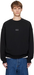 Hugo Black Bonded-Logo Sweatshirt