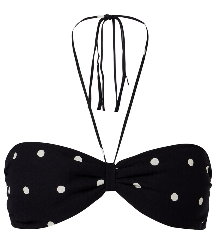 Photo: Adriana Degreas Polka-dot bandeau bikini top