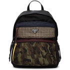 Prada Black Camouflage Backpack