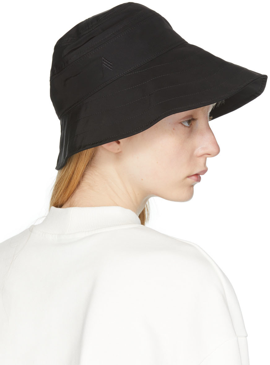 The Attico Black Dylan Bucket Hat The Attico