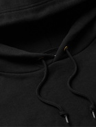 WTAPS - Logo-Detailed Cotton-Blend Jersey Hoodie - Black