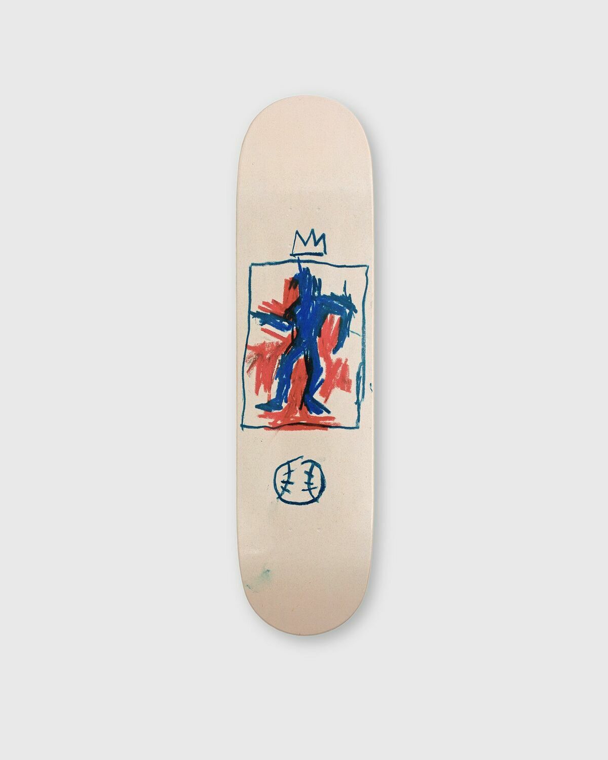 The Skateroom X Jean-Michel Basquiat KING OF BASEBALL Multi-color Mens Home deco