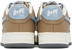 BAPE White & Beige Sta #4 Sneakers