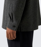 Valentino VLogo wool and silk-blend overshirt