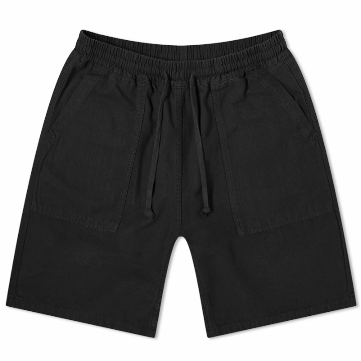 Photo: Service Works Men's Classic Canvas Chef Shorts in Black