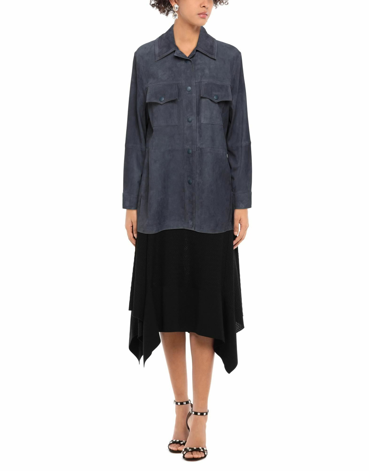 Alberta Ferretti Womens Shirt Charcoal