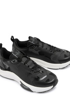 Valentino True Act Printed Canvas Sneakers Black And White