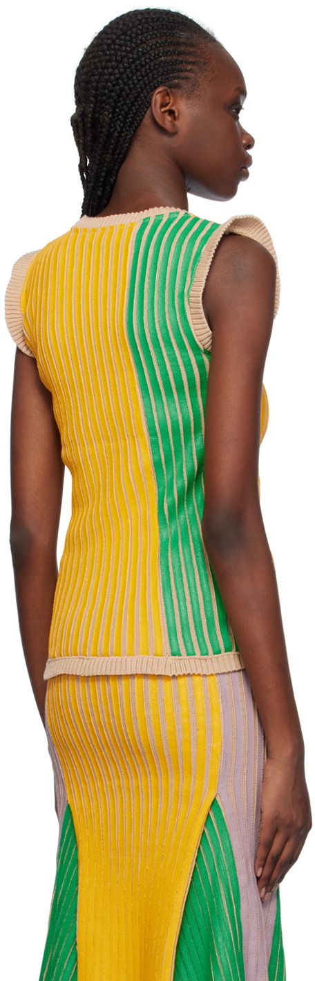 Stanley Raffington SSENSE Exclusive Green & Yellow Tank Top
