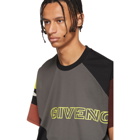 Givenchy Black Sporty Printed Oversized T-Shirt