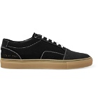 Common Projects - Cap-Toe Canvas and Nubuck Sneakers - Men - Black