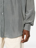 The Frankie Shop Grey Leland Long-Sleeve Shirt