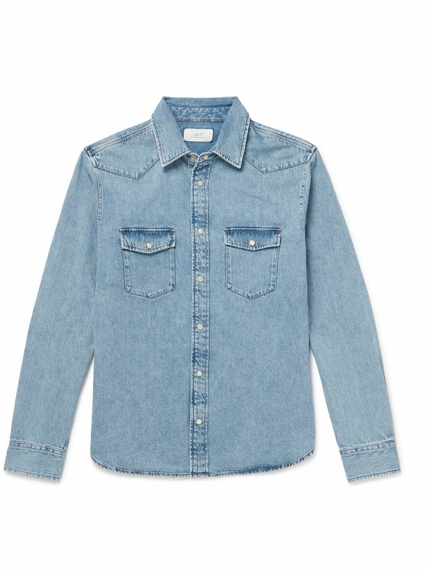 Photo: Mr P. - Denim Western Shirt - Blue