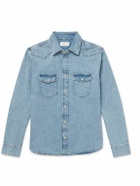 Mr P. - Denim Western Shirt - Blue