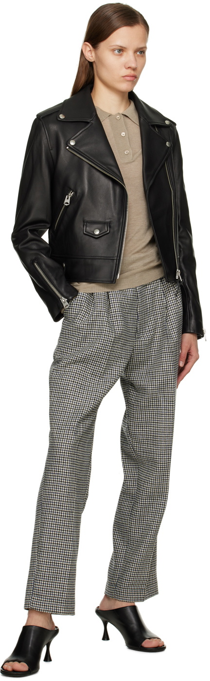 Manors Golf Black Houndstooth Trousers