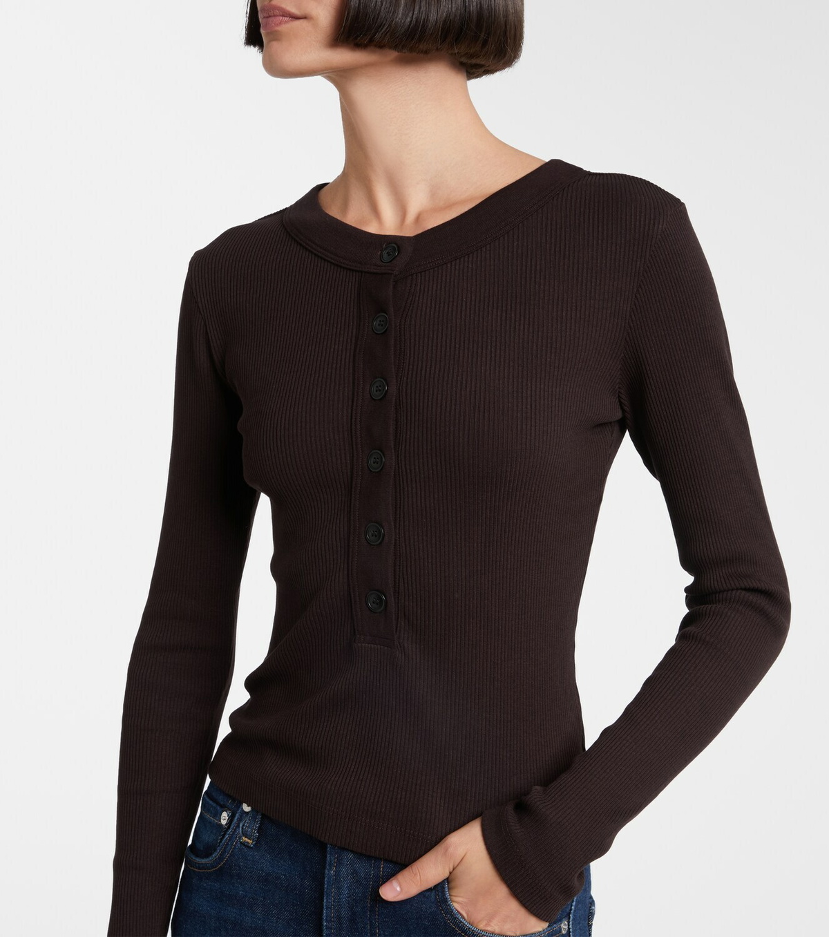 Citizens of Humanity Ribbed-knit jersey top