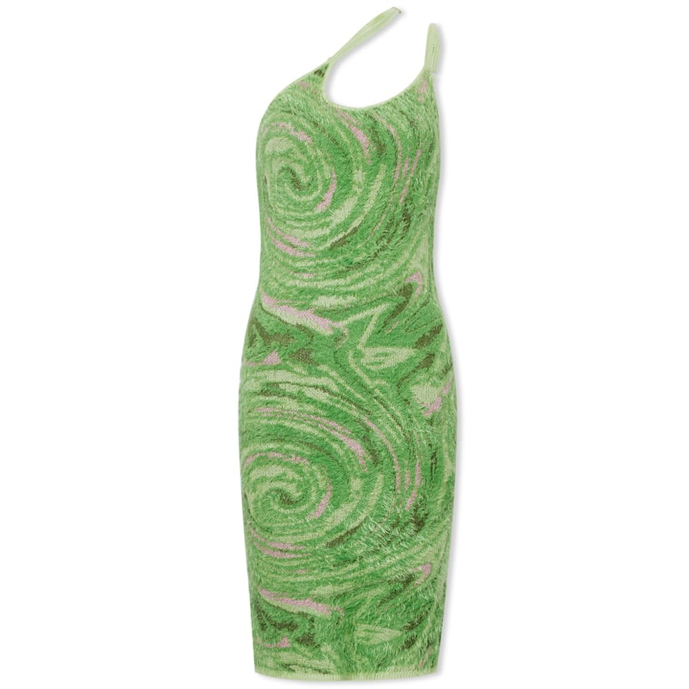 House Of Sunny Women's Hot Springs Hockney Mini Knitted Dress in Grass Green  House Of Sunny