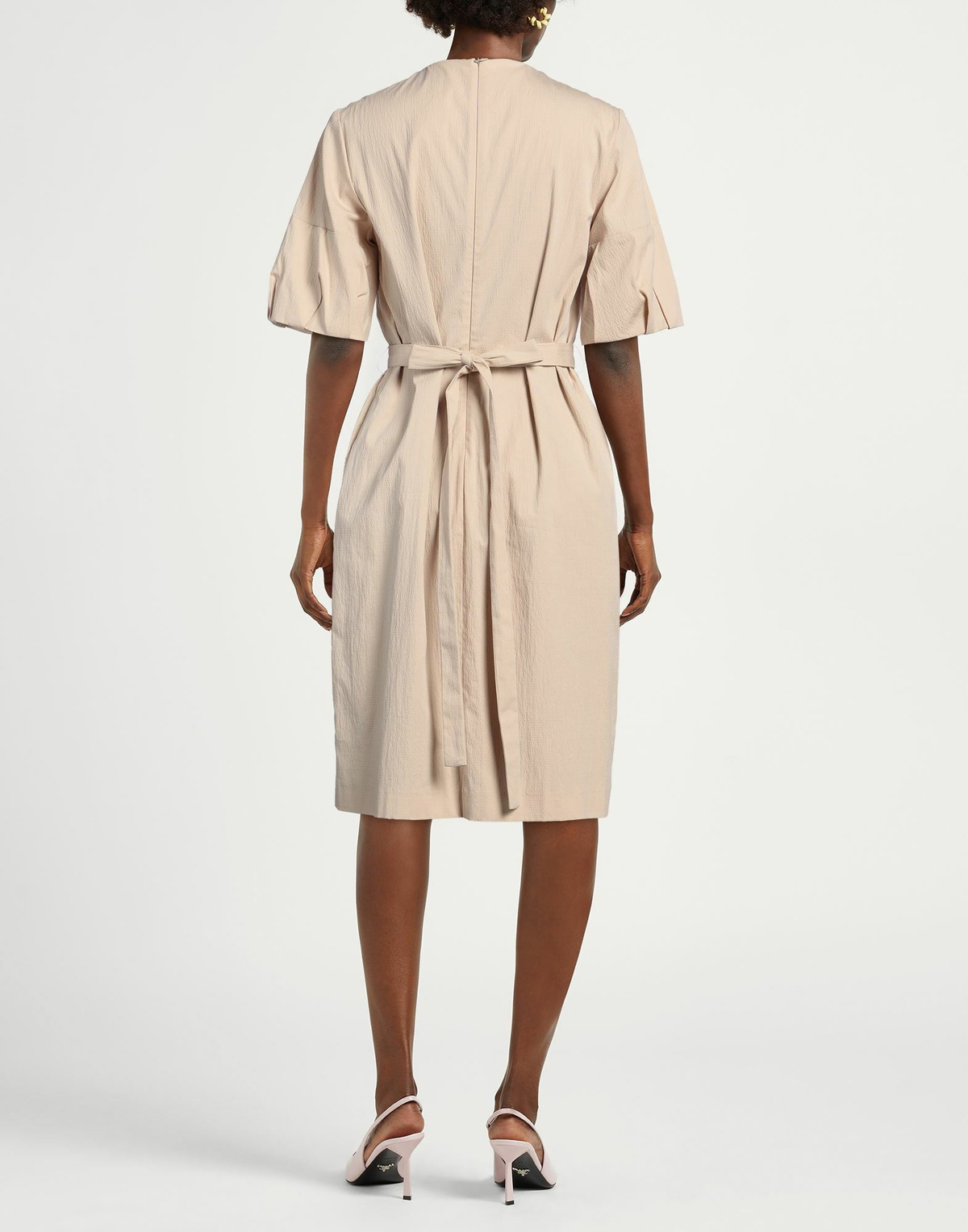 Peserico Womens Midi dress in Beige