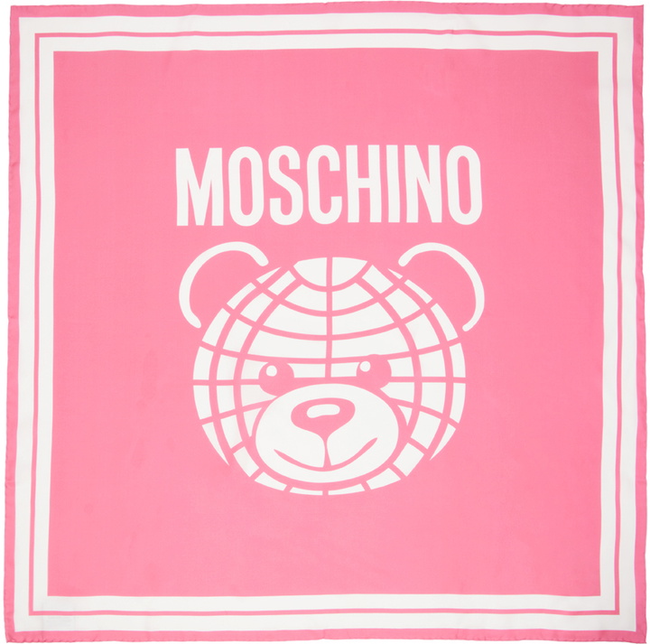 Photo: Moschino Pink Jacquard Scarf