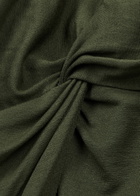 Gimaguas Julia Layered Stretch-jersey Mini Dress Khaki