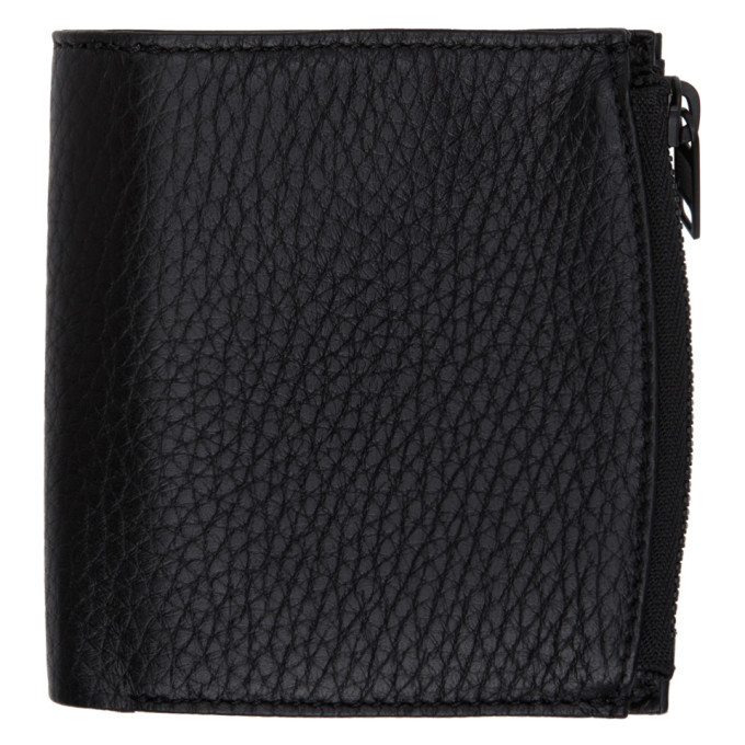 Photo: Maison Margiela Black Bifold Zip Wallet