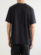 Mr P. - Silk and Cotton-Blend T-Shirt - Black