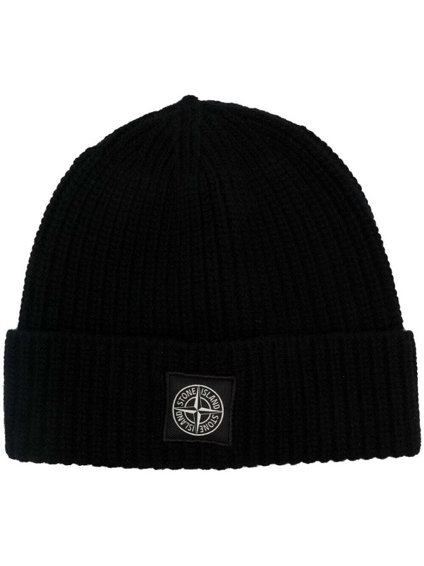 Photo: STONE ISLAND - Wool Hat With Logo