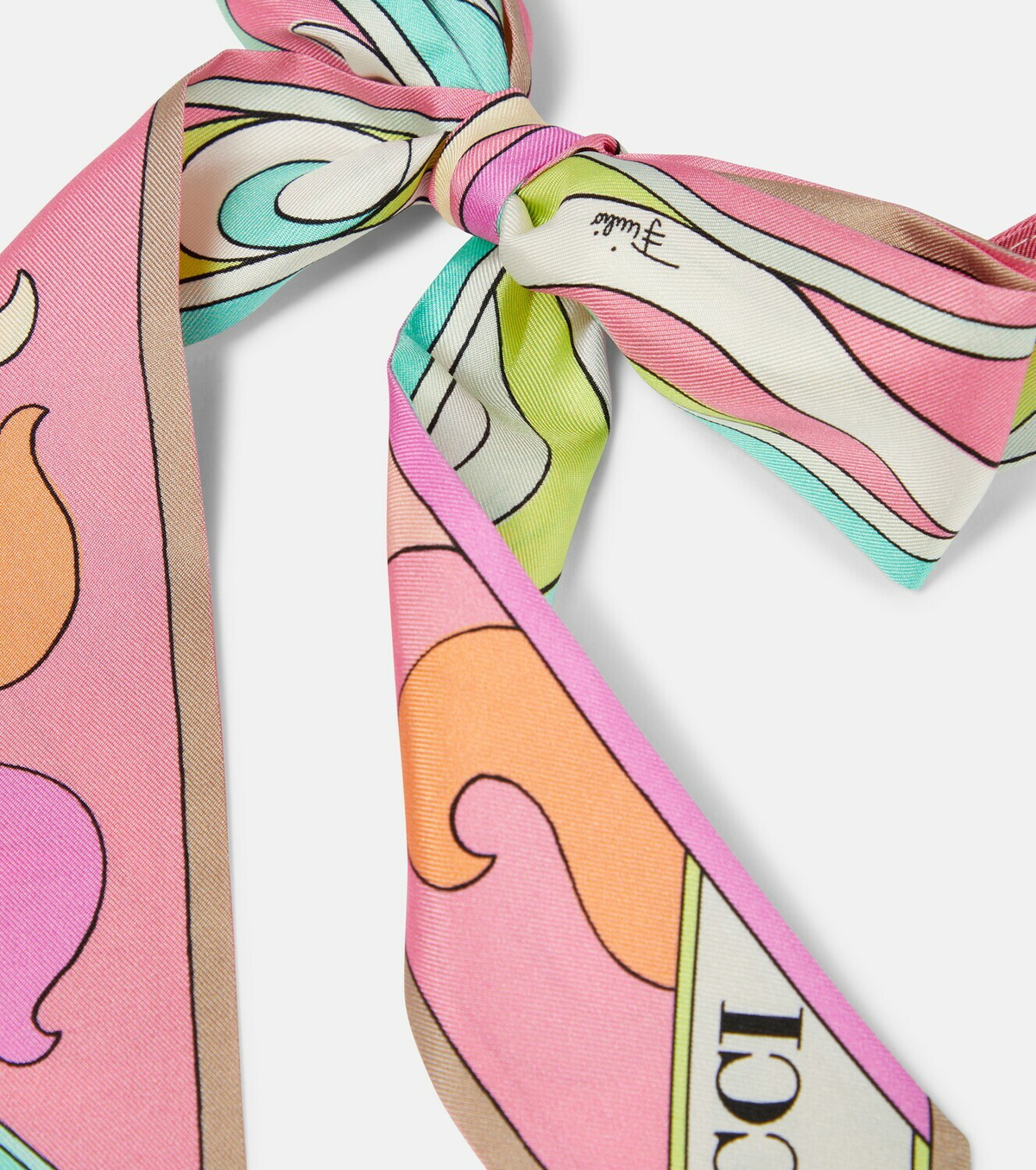 Pucci Iride-print silk twill visor Emilio Pucci