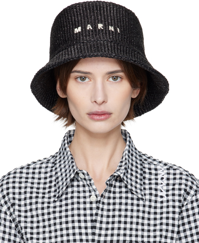 Photo: Marni Black Rafia Bucket Hat