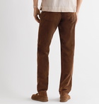 Massimo Alba - Tapered Cotton-Corduroy Trousers - Brown