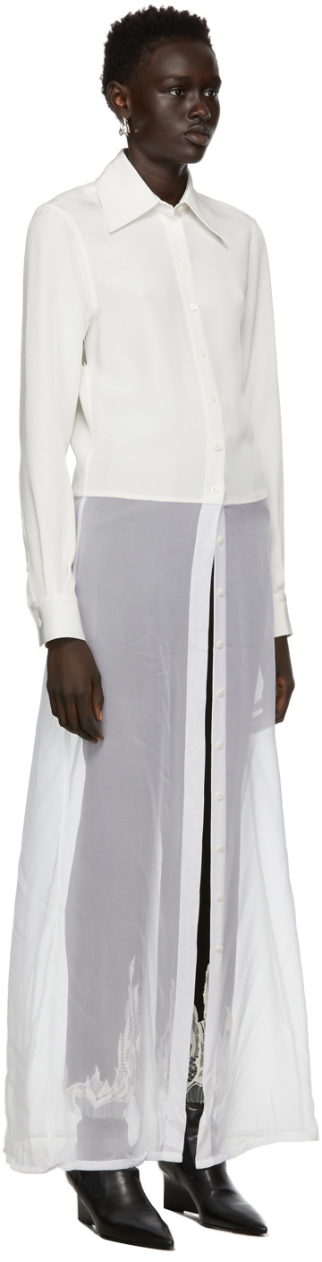 Peter Do White Silk Night Blouse Peter Do