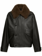 LEMAIRE Quilted Leather Jacket