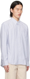 GANT 240 MULBERRY STREET Blue & White Striped Shirt