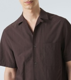 Umit Benan Havana silk-blend bowling shirt