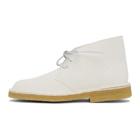 Clarks Originals White Suede Desert Boots