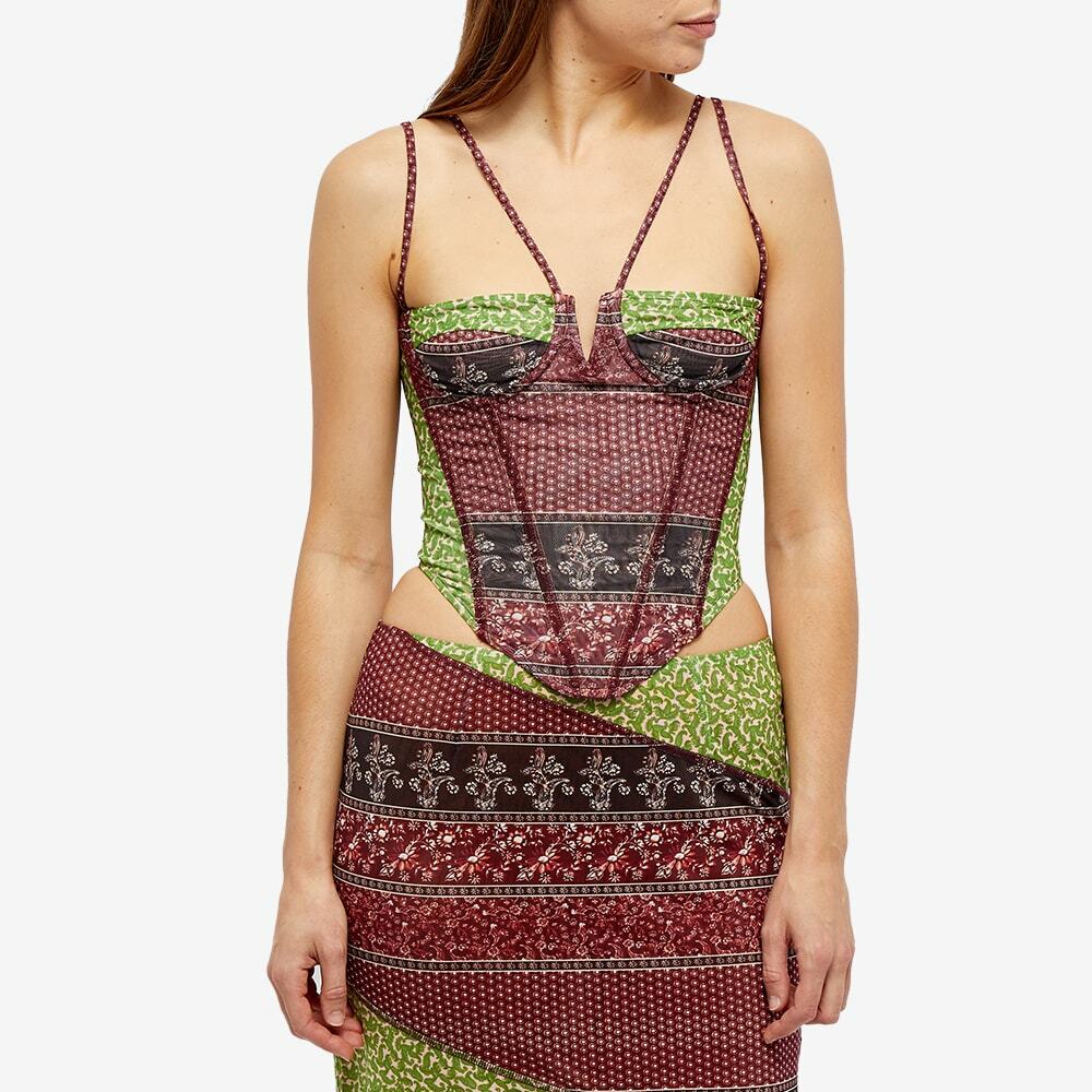 Miaou Women's Aphex Corset in Pinot Paisley Miaou