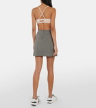 Tory Sport Checked pleated tennis skirt