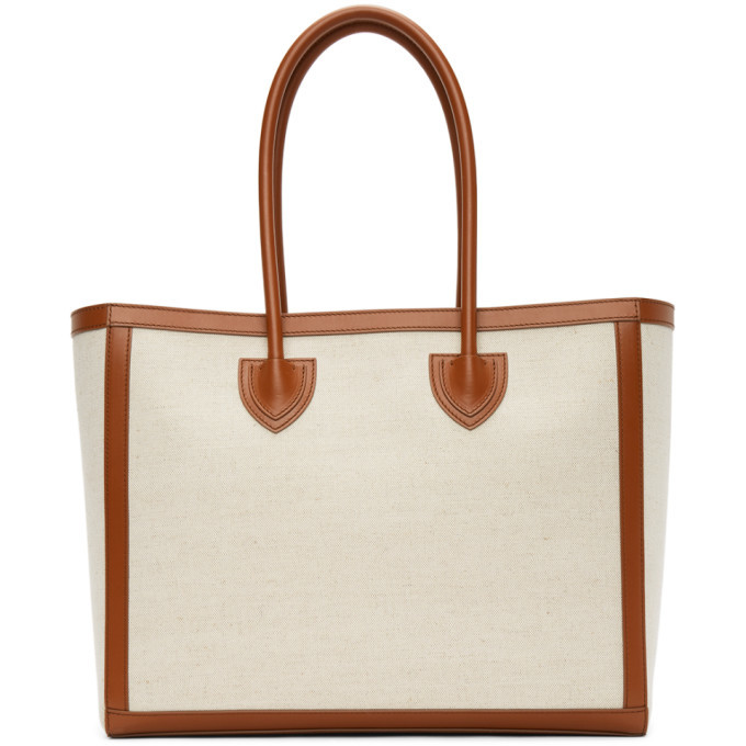 Balmain Beige Canvas B-Army 42 Tote Balmain