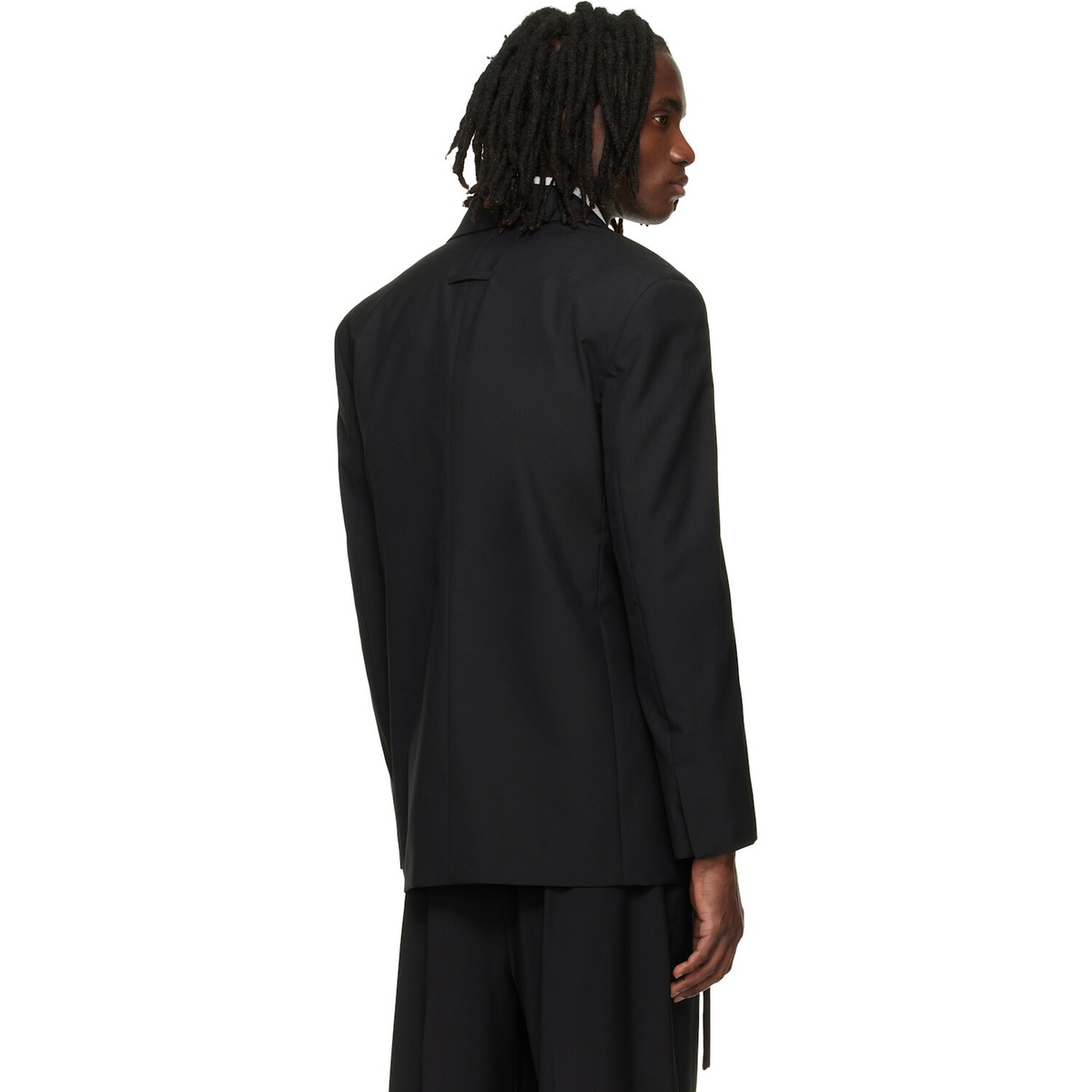Fear of God Black Double-Breasted Shawl Collar Blazer